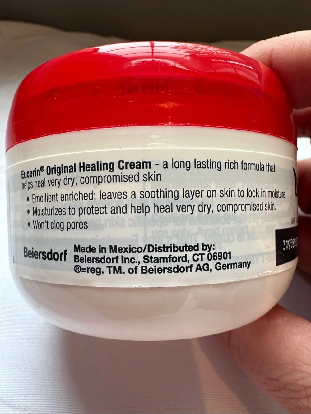 Eucerin Original Healing Cream Extremely Dry Compromised Skin 4 oz